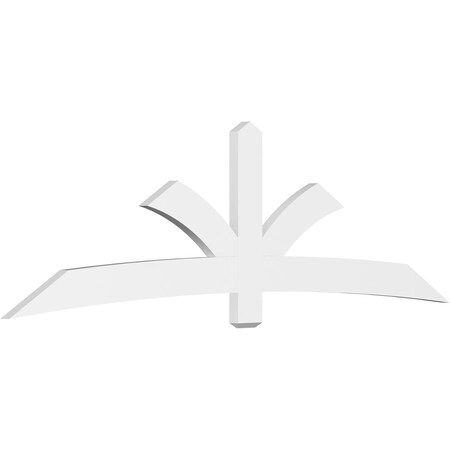 Ekena Millwork Davenport Architectural Grade PVC Gable Bracket, 108"W x 31 1/2"H x 2"D x 6"F, 7/12 Pitch GBP108X32X0206DAV00